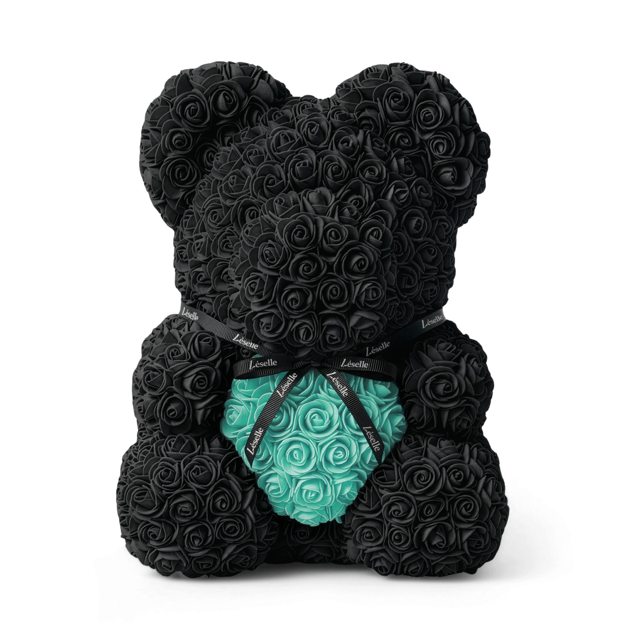 Eternal Rose Bear - Ebony Black Edition