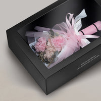 Mini Preserved Carnation Bouquet - Pale Pink