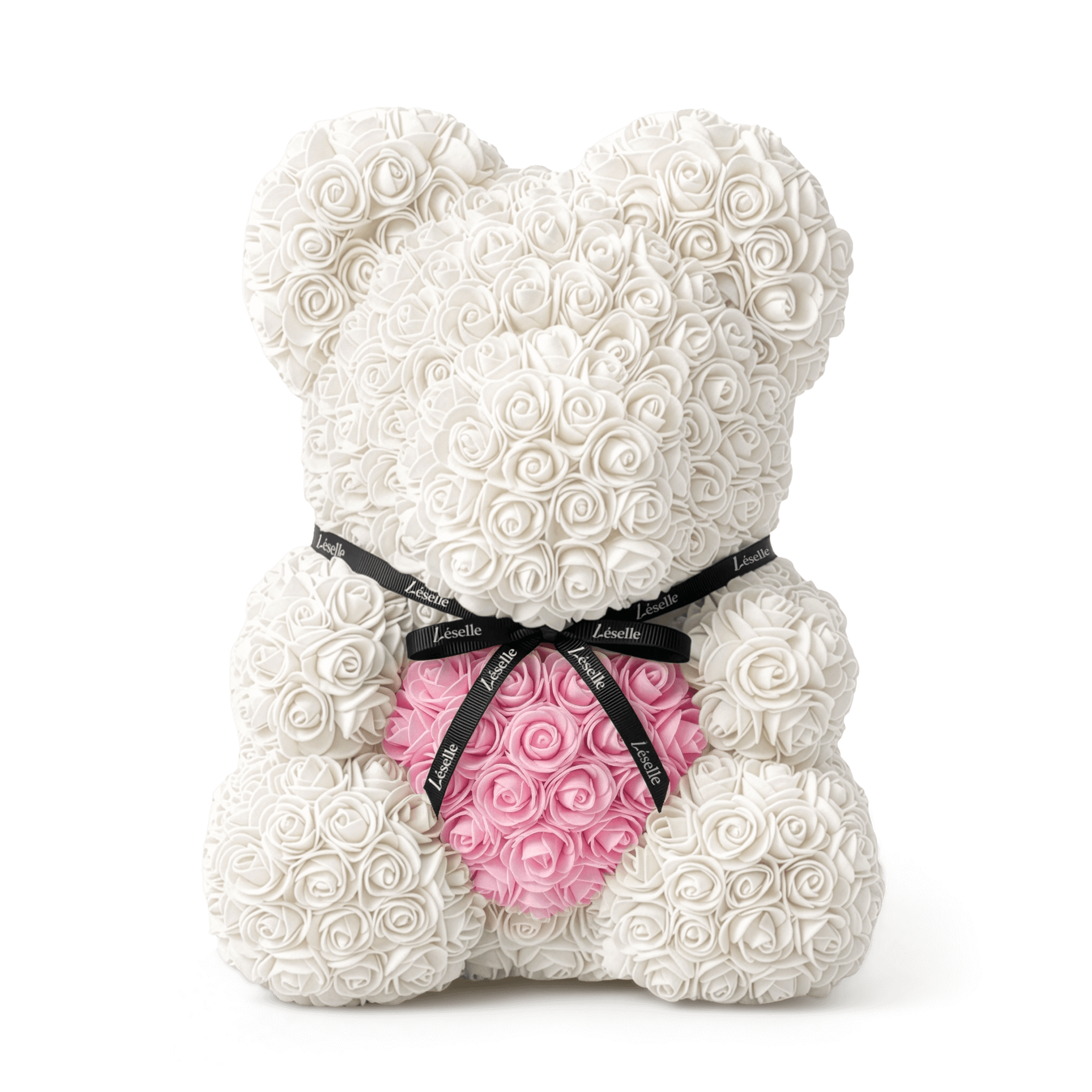 Eternal Rose Bear - Pearl White Edition