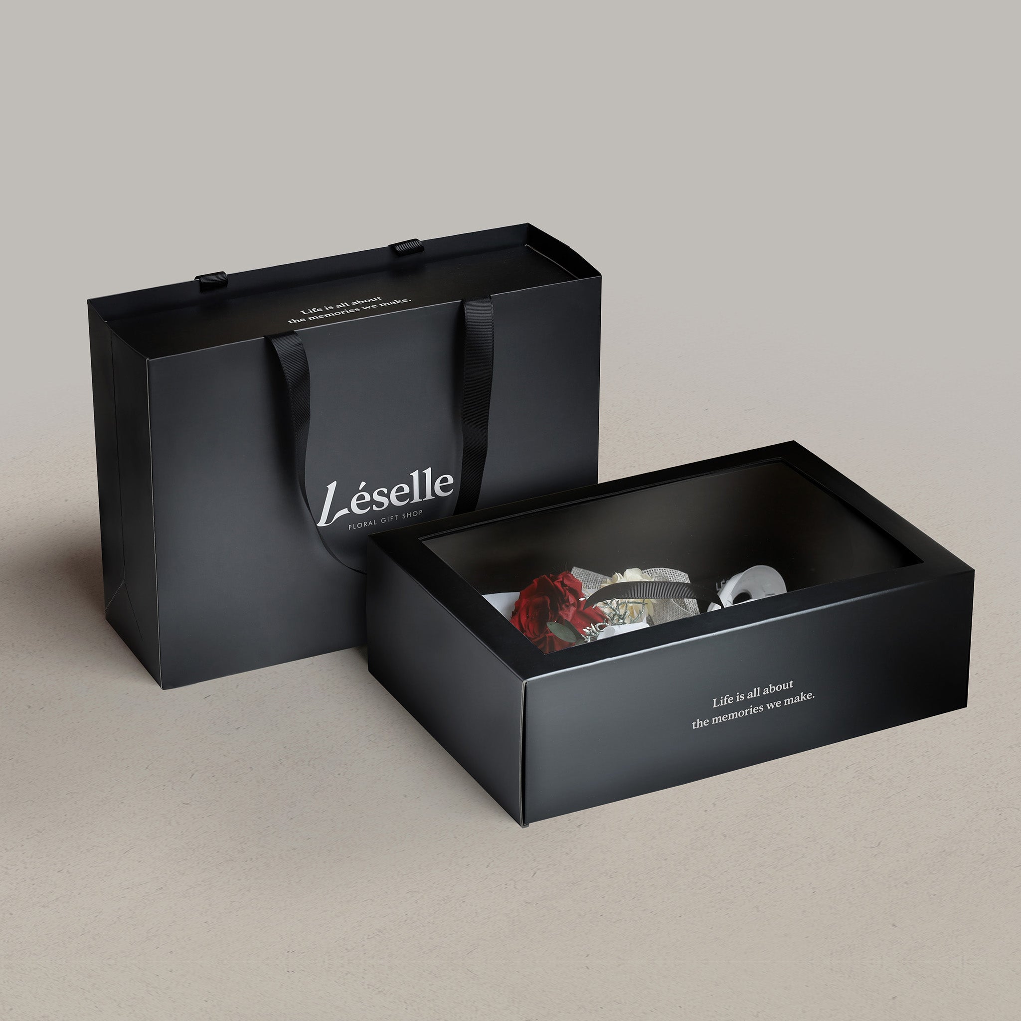 經典醇紅單朵永生玫瑰花束