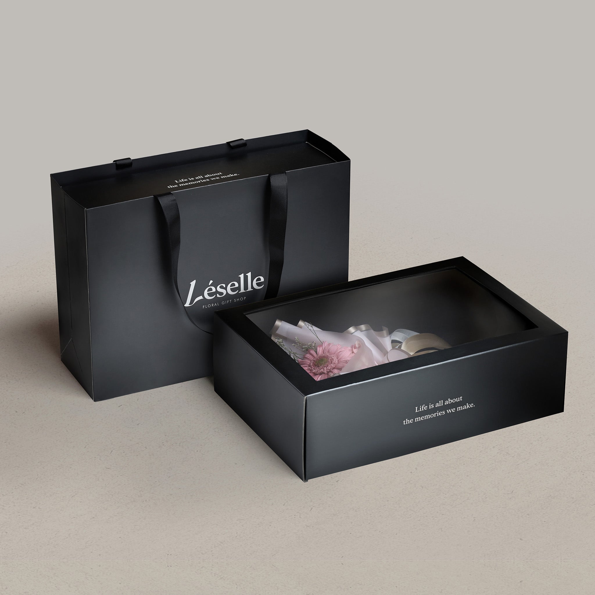 嫣粉單朵非洲菊永生花束