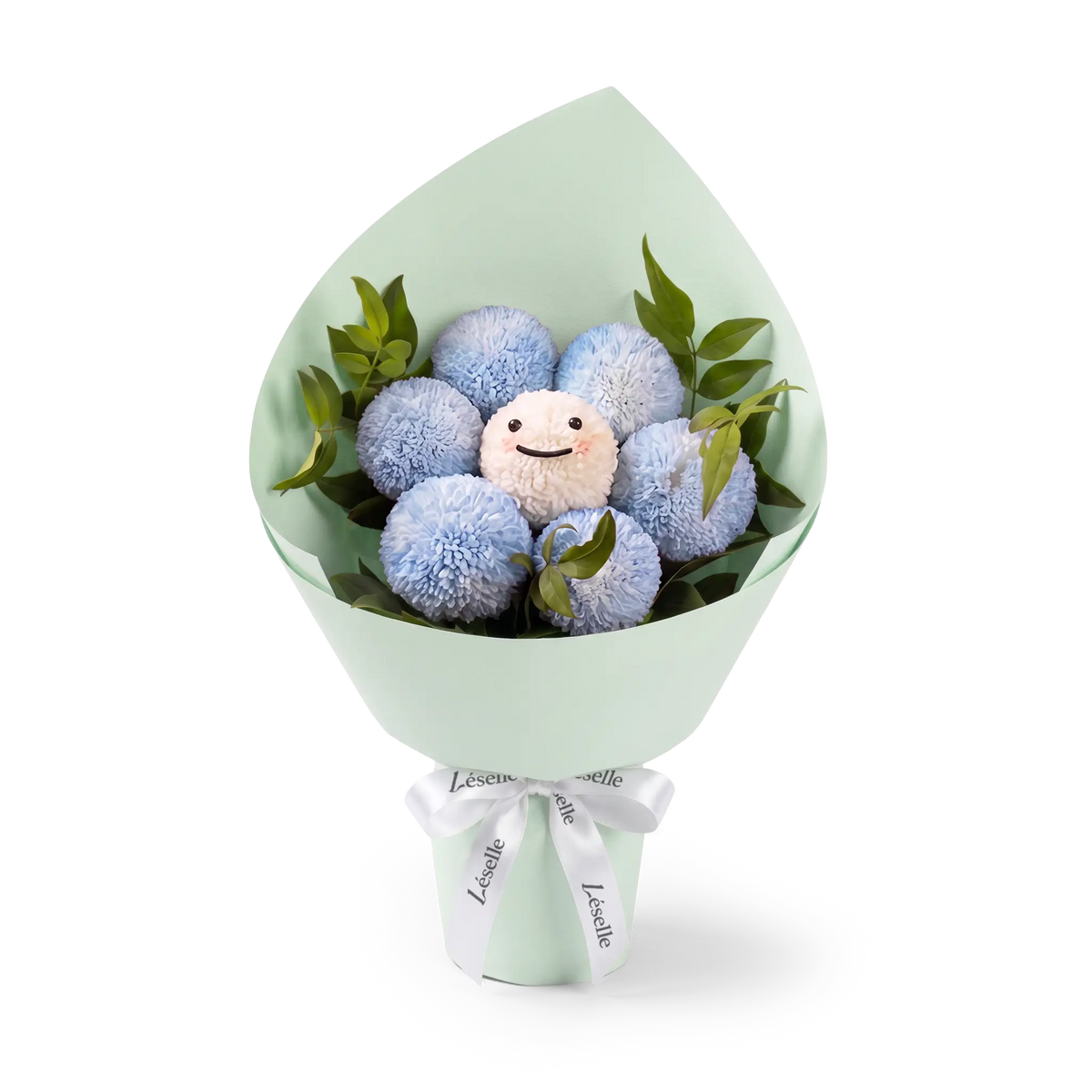 Azure Smile Pompon Bouquet