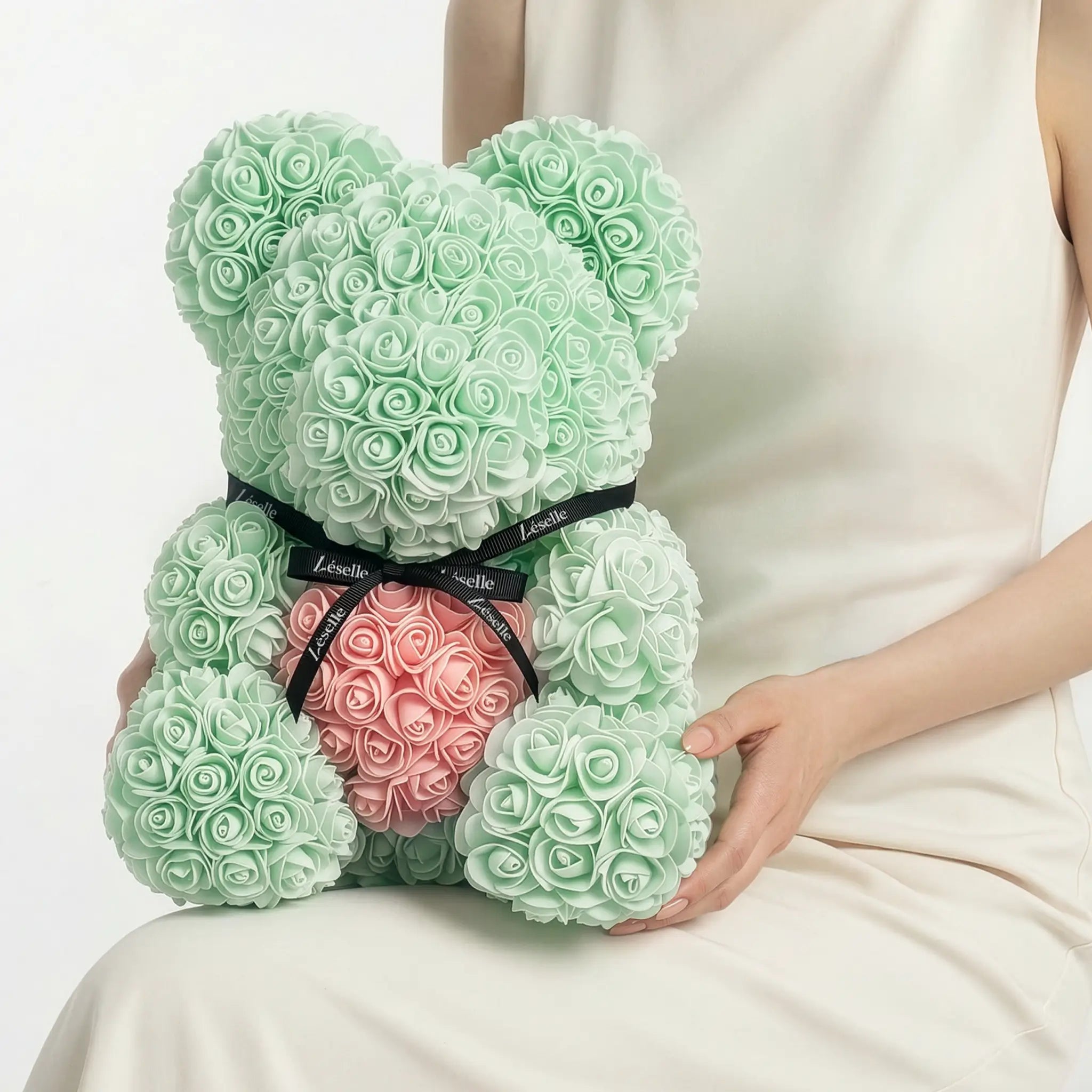Eternal Rose Bear - Mint Green Edition