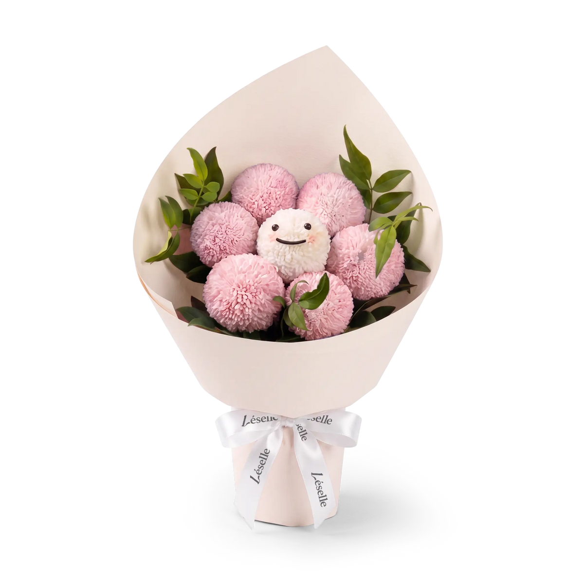 治癒微笑粉嫩乒乓菊花束