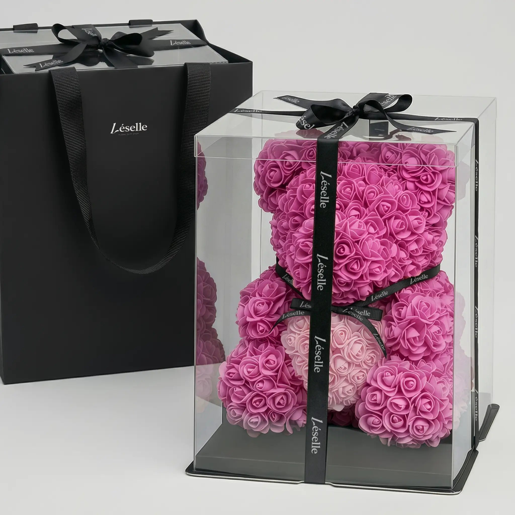 永恆玫瑰熊 - 桃紅系列