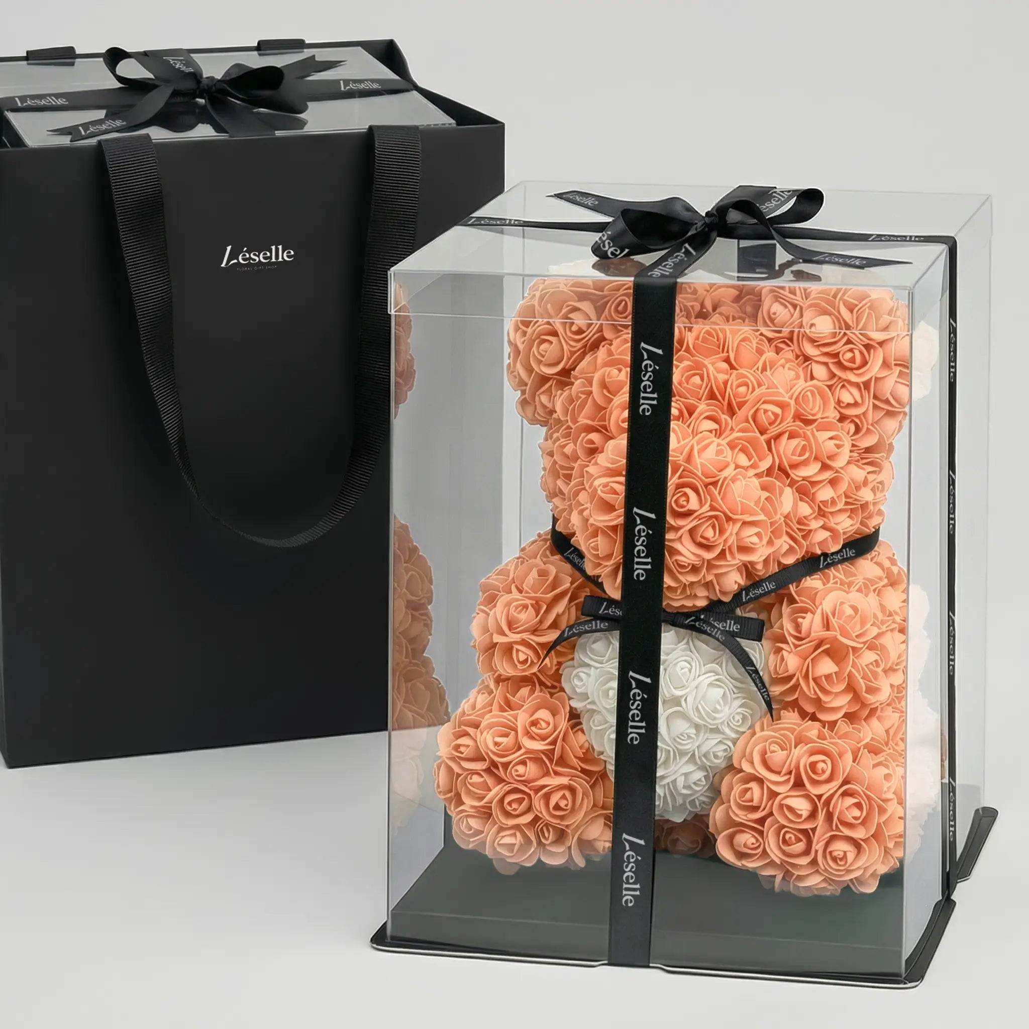 永恆玫瑰熊 - 橘子橙系列