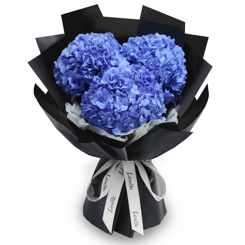 Fresh Flower Bouquet - Ocean Blue Hydrangea (M)